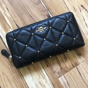 Quilted Coach Wallet